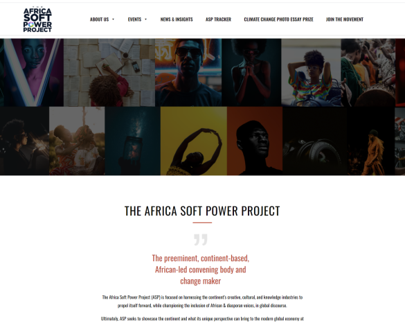The Africa Soft Power Project is shortened as ASP, it is known as the preeminent, continent-based, African-led convening body and change maker